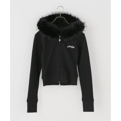 ジョイントワークス JOINT WORKS SupBaby by SUPPLIER Cross Fur Zip Hoodie （パープル）｜詳細画像