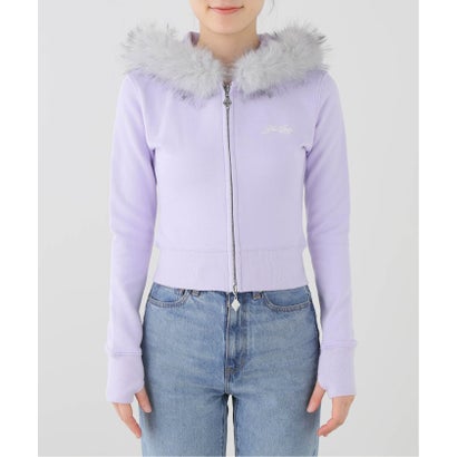 ジョイントワークス JOINT WORKS SupBaby by SUPPLIER Cross Fur Zip Hoodie （パープル）｜詳細画像