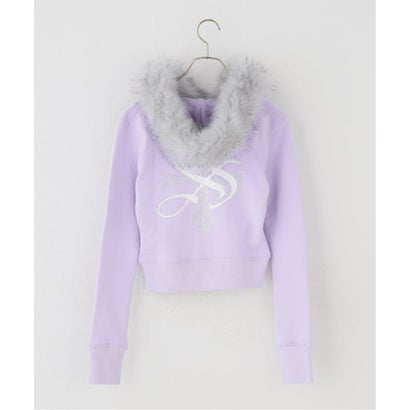 ジョイントワークス JOINT WORKS SupBaby by SUPPLIER Cross Fur Zip Hoodie （パープル）｜詳細画像