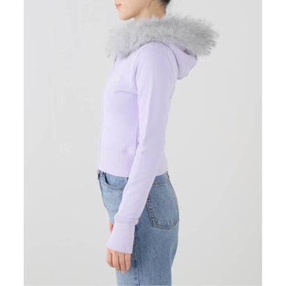 ジョイントワークス JOINT WORKS SupBaby by SUPPLIER Cross Fur Zip Hoodie （パープル）｜詳細画像