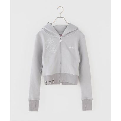 ジョイントワークス JOINT WORKS SupBaby by SUPPLIER Multiple Cross Pierced Zip Hoodie （ブラック）｜詳細画像