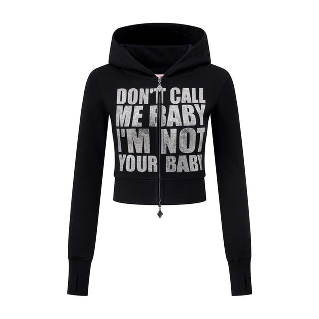 SupBaby by SUPPLIER Not Your Baby Cropped Zip Hoodie（ブラック）