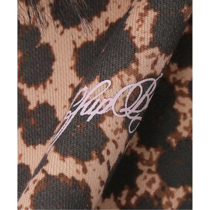 ジョイントワークス JOINT WORKS SupBaby by SUPPLIER Leopard Baby Cross Fur Zip Hoodie （キャメル）｜詳細画像