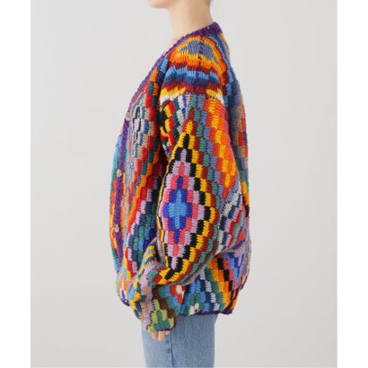ジョイントワークス JOINT WORKS MacMahon Knitting Mills / マクマホンニッティングミルズ Button Cardigan-Dia （パープル）｜詳細画像