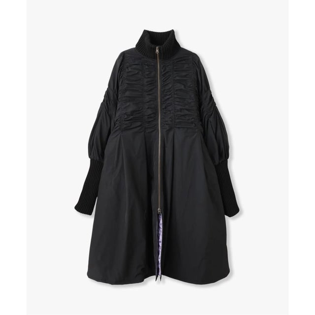 anna sui nyc / アナスイエヌワイシー ネオロングコートMA-1 （ブラック）
