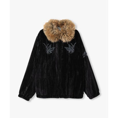 ジョイントワークス JOINT WORKS anna sui nyc / アナスイエヌワイシー プリーツベロアブルゾン （ブルー A）｜詳細画像