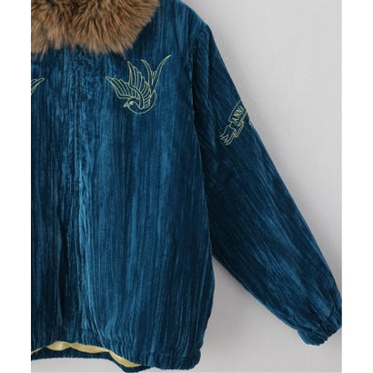 ジョイントワークス JOINT WORKS anna sui nyc / アナスイエヌワイシー プリーツベロアブルゾン （ブラック）｜詳細画像