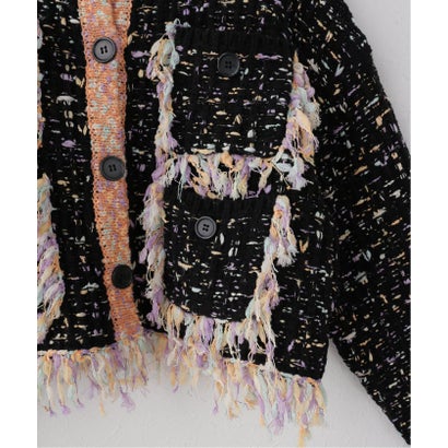 ジョイントワークス JOINT WORKS anna sui nyc / アナスイエヌワイシー ツイードニットジャケット （レッド）｜詳細画像