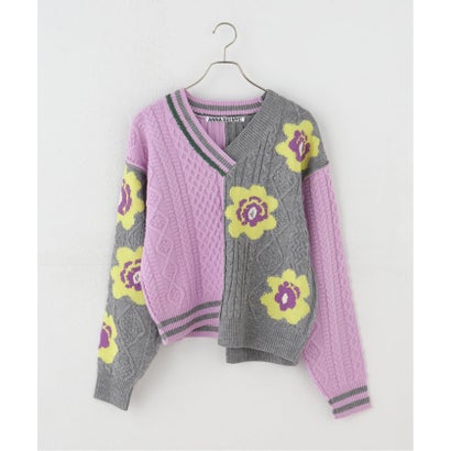 ジョイントワークス JOINT WORKS anna sui nyc / アナスイエヌワイシー ハナガラMIXジャガードプルオーバー （ホワイト）｜詳細画像