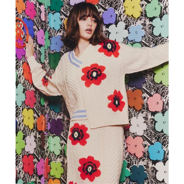 anna sui nyc / アナスイエヌワイシー ハナガラMIXジャガードプルオーバー （ホワイト）