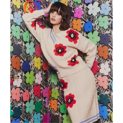 anna sui nyc / アナスイエヌワイシー ハナガラMIXジャガードプルオーバー （パープル）｜詳細画像