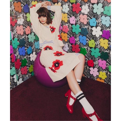 anna sui nyc / アナスイエヌワイシー ハナガラMIXジャガードプルオーバー （パープル）｜詳細画像