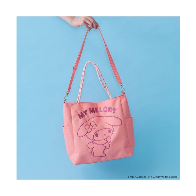【My Melody】 マイメロディ ロープショルダートートバッグ （ピンク）