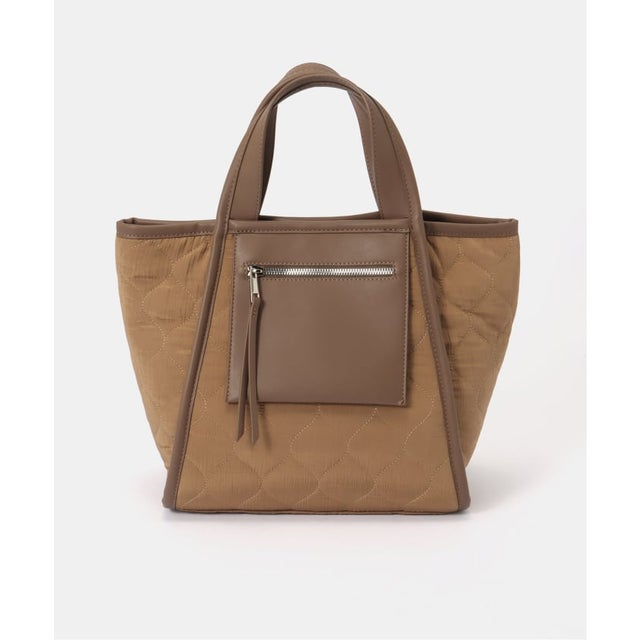 cachecache/カシュカシュ quilting tote （ブラウン）