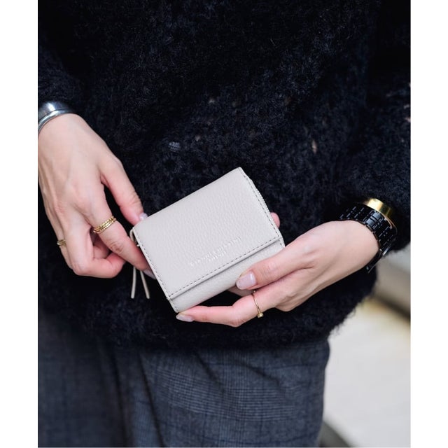 《WEB限定》GIANNI CHIARINI /ジャンニ キアリーニ WALLET ESSENTIAL （ベージュ）