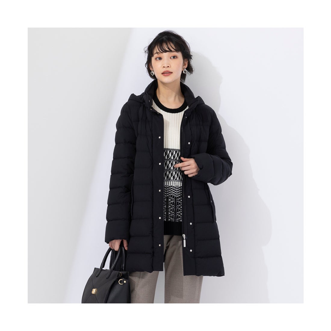 リリアンビューティ Liliane Burty 2WAYストレッチ フード付きダウン 