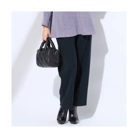 【L～4L】ウォッシャブルニードルジャージーオールゴムパンツ （ダークブルー）