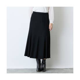 【セットアップ対応】ウールスムーススカート （ブラック）