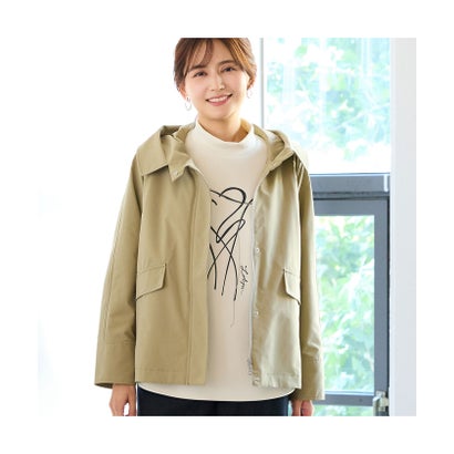 【一部店舗/WEB限定・ライナー取り外し可】ボアライナー付きフードジャケット （ベージュ）｜詳細画像