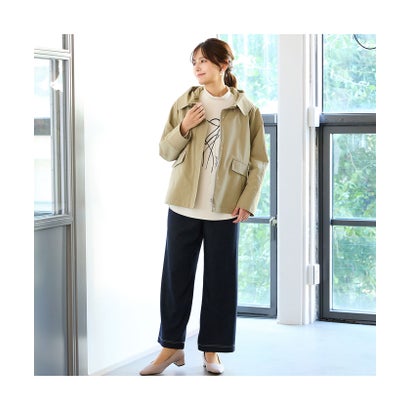 【一部店舗/WEB限定・ライナー取り外し可】ボアライナー付きフードジャケット （ベージュ）｜詳細画像