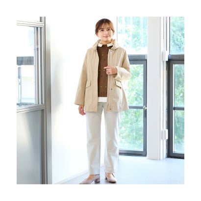 ロブジェ LOBJIE 【裏起毛保温・洗える・S～LLサイズ】イージーストレートパンツ （ブラウン）｜詳細画像