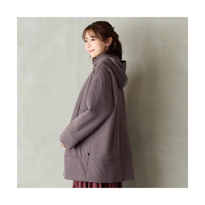 ピサーノ PISANO キャメル11％中綿フーディーコート （ブラック）｜詳細画像