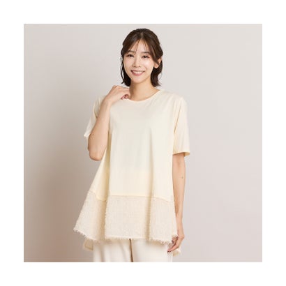 ピサーノ PISANO 【手洗いOK・アンサンブル商品】コクーントップス＆Aラインカットソー （ベージュ）｜詳細画像