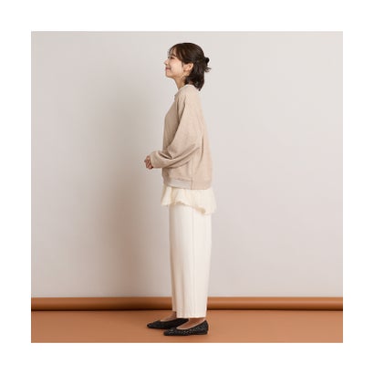 ピサーノ PISANO 【手洗いOK・アンサンブル商品】コクーントップス＆Aラインカットソー （ベージュ）｜詳細画像