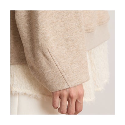 ピサーノ PISANO 【手洗いOK・アンサンブル商品】コクーントップス＆Aラインカットソー （ベージュ）｜詳細画像