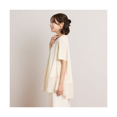 【手洗いOK・アンサンブル商品】コクーントップス＆Aラインカットソー （ブラック）｜詳細画像