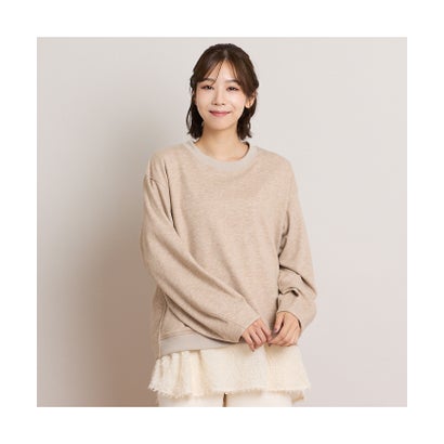 【手洗いOK・アンサンブル商品】コクーントップス＆Aラインカットソー （ブラック）｜詳細画像