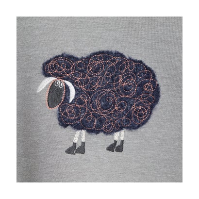ピサーノ PISANO 【手洗いOK・紫外線防止】ニードルパンチ＆刺繍プルオーバー （ブラウン）｜詳細画像