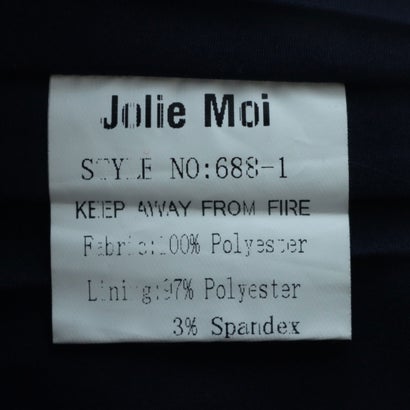 ジョリーモワ Jolie Moi SALE イギリス JOLIE MOI カラーディテイル（襟刺繍）ボディコンワンピース （NAVY）｜詳細画像