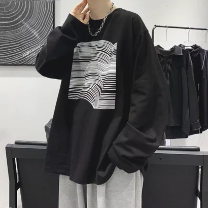 メンズ長袖Tシャツ ロンT （A）｜詳細画像
