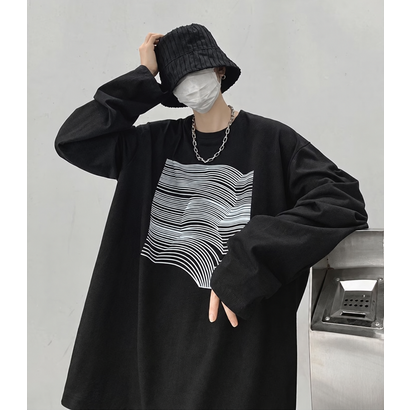 メンズ長袖Tシャツ ロンT （A）｜詳細画像