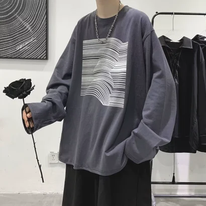 メンズ長袖Tシャツ ロンT （D）｜詳細画像