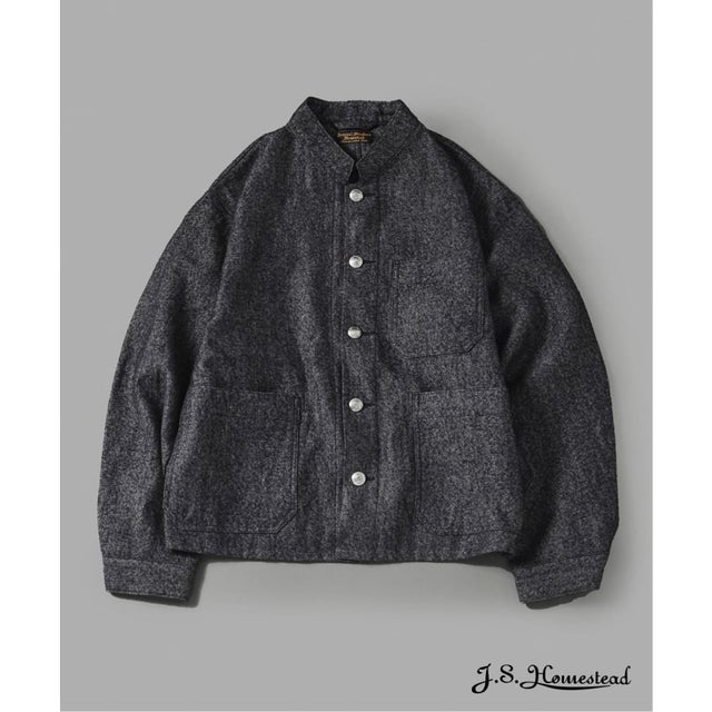 《予約》J.S.Homestead / スタンドカラー ワーク ジャケット （グレーC）