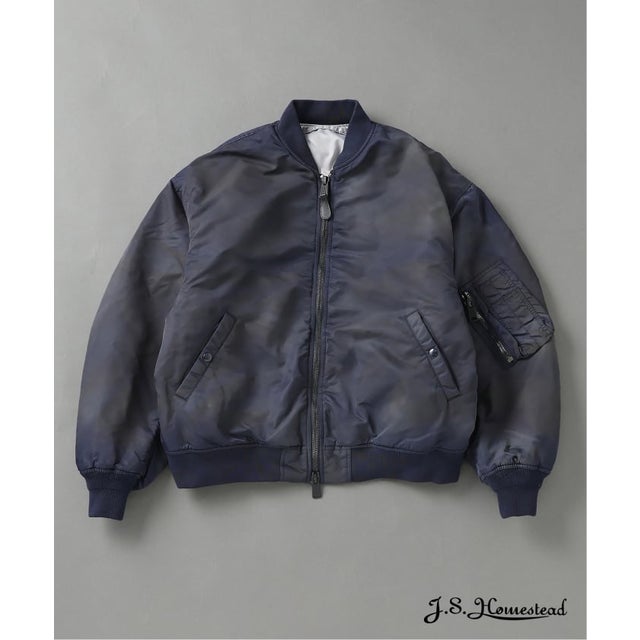 《予約》J.S.Homestead / ダークリー MA-1 （ネイビー）