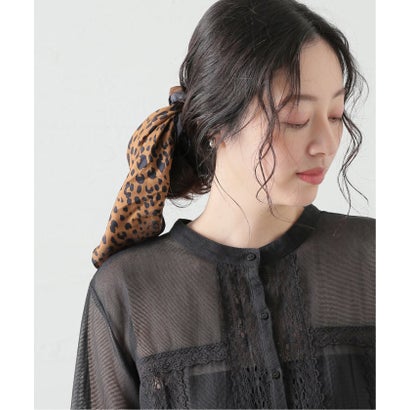 ジャーナルスタンダード レサージュ JOURNAL STANDARD L'ESSAGE 《追加》AENEIS/エネス ECLIPSE ANIMAL Silk Scarf 68-EBANO スカーフ（ブラウン）｜詳細画像