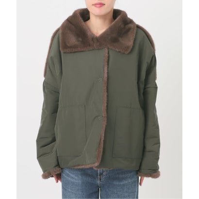 ジャーナルスタンダード レサージュ JOURNAL STANDARD L'ESSAGE COLLECTION PRIVEE？ ECOSHEARLING JK reversible ジャケット（カーキ）｜詳細画像