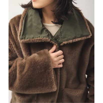 ジャーナルスタンダード レサージュ JOURNAL STANDARD L'ESSAGE COLLECTION PRIVEE？ ECOSHEARLING JK reversible ジャケット（カーキ）｜詳細画像