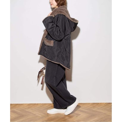 COLLECTION PRIVEE？ 別注 ECO-FUR JK hoodpockets ジャケット（ブラック A）｜詳細画像