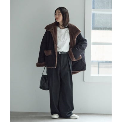 COLLECTION PRIVEE？ 別注 ECO-FUR JK hoodpockets ジャケット（ブラック A）｜詳細画像