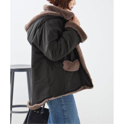 COLLECTION PRIVEE？ 別注 ECO-FUR JK hoodpockets ジャケット（ブラック A）｜詳細画像