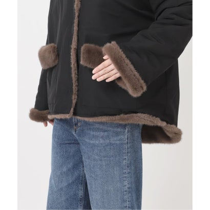 COLLECTION PRIVEE？ 別注 ECO-FUR JK hoodpockets ジャケット（ブラック A）｜詳細画像