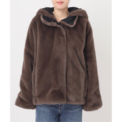 COLLECTION PRIVEE？ 別注 ECO-FUR JK hoodpockets ジャケット（ブラック A）｜詳細画像