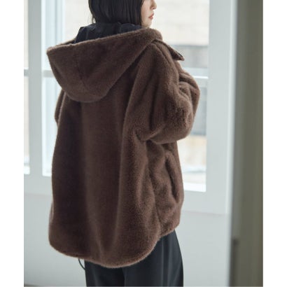 COLLECTION PRIVEE？ 別注 ECO-FUR JK hoodpockets ジャケット（ブラック A）｜詳細画像