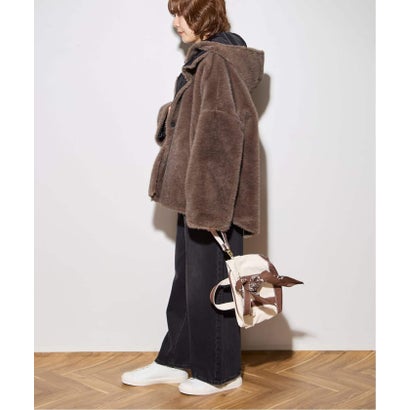 COLLECTION PRIVEE？ 別注 ECO-FUR JK hoodpockets ジャケット（ブラック A）｜詳細画像