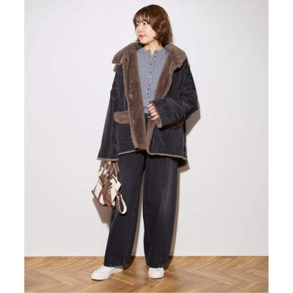 COLLECTION PRIVEE？ 別注 ECO-FUR JK hoodpockets ジャケット（ブラック A）｜詳細画像