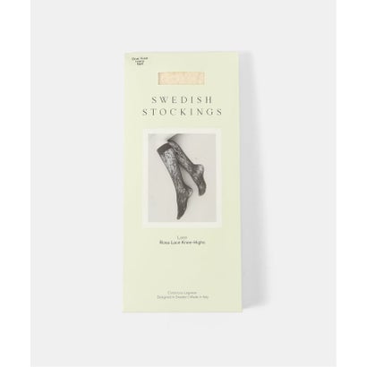 SWEDISH STOCKINGS/スウェーディッシュ ストッキング ROSA LACE KNEE HIGHS ソックス （ブラック）｜詳細画像